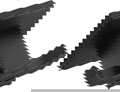 Mexen Vane dvojitý háček na ručník, černý - 7020935-70