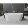 Mexen Oval+ volně stojící vanová nádrž přisazená ke zdi 170 x 80 cm, bílá, přepad zlatý - 52681708000-50