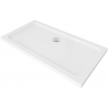 Mexen Flat obdélníkový sprchový kout slim 140 x 70 cm, bílý, sifon chrom - 40107014