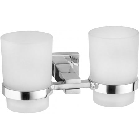 Mexen Vane dvojitý kelímek na kartáčky, chrom - 7020952-00