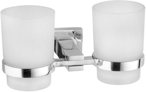 Mexen Vane dvojitý kelímek na kartáčky, chrom - 7020952-00