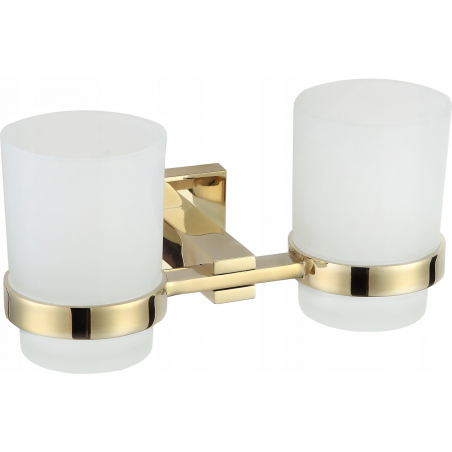 Mexen Vane dvojitý držák na kartáčky, zlatý - 7020952-50