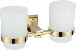 Mexen Vane dvojitý držák na kartáčky, zlatý - 7020952-50