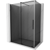 Mexen Velar posuvná sprchová kabina 140 x 75 cm, grafitová, černá - 871-140-075-41-70