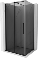 Mexen Velar posuvný sprchový kout 100 x 90 cm, grafit, černý - 871-100-090-41-70