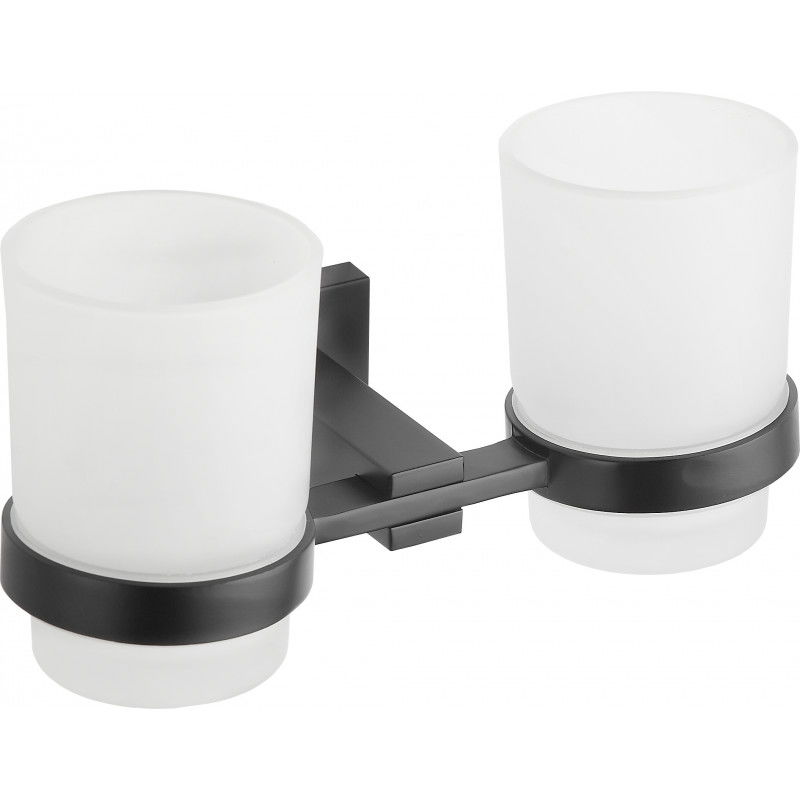 Mexen Vane dvojitý kelímek na kartáčky, černý - 7020952-70