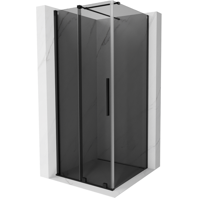 Mexen Velar posuvná sprchová kabina 90 x 90 cm, grafit, černá - 871-090-090-41-70