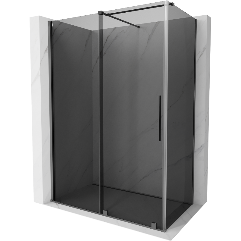 Mexen Velar sprchová kabina posuvná 160 x 80 cm, grafit, gun metal - 871-160-080-41-95