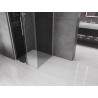 Mexen Velar posuvná sprchová kabina 90 x 90 cm, grafit, kartáčovaný nikl - 871-090-090-41-97