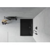 Mexen Flat obdélníkový sprchový kout slim 120 x 90 cm, černý, sifon černý - 40709012B