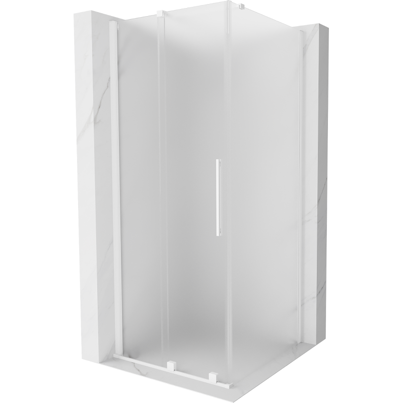 Mexen Velar posuvná sprchová kabina 90 x 90 cm, matná, bílá - 871-090-090-31-20