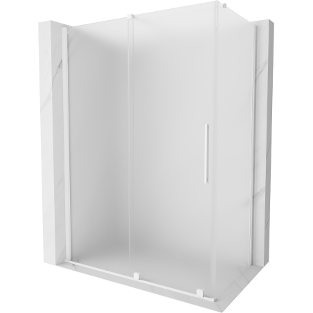 Mexen Velar posuvná sprchová kabina 150 x 85 cm, matná, bílá - 871-150-085-31-20