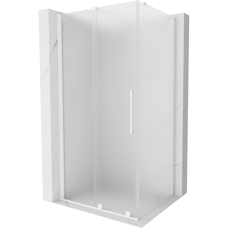 Mexen Velar sprchový kout posuvný 130 x 85 cm, matný, bílý - 871-130-085-31-20