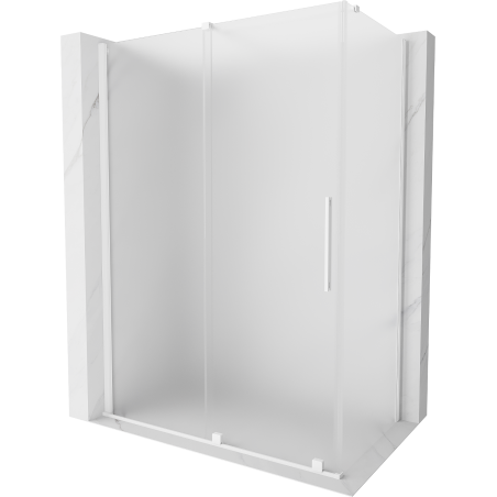 Mexen Velar sprchový kout posuvný 160 x 70 cm, matný, bílý - 871-160-070-31-20