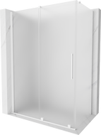 Mexen Velar posuvná sprchová kabina 160 x 80 cm, mléčné sklo, bílá - 871-160-080-31-20