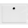 Mexen Flat obdélníková sprchová vanička slim 80 x 70 cm, bílá, sifon chrom - 40107080