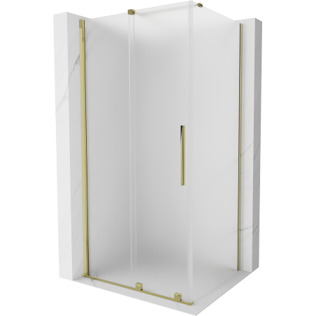 Mexen Velar sprchová kabina posuvná 120 x 75 cm, matová, zlatá - 871-120-075-31-50