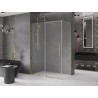 Mexen Velar posuvná sprchová kabina 140 x 80 cm, mat, zlatá - 871-140-080-31-50