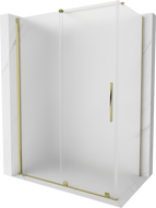 Mexen Velar posuvná sprchová kabina 150 x 90 cm, matná, zlatá - 871-150-090-31-50