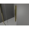Mexen Velar posuvná sprchová kabina 140 x 80 cm, mat, zlatá - 871-140-080-31-50