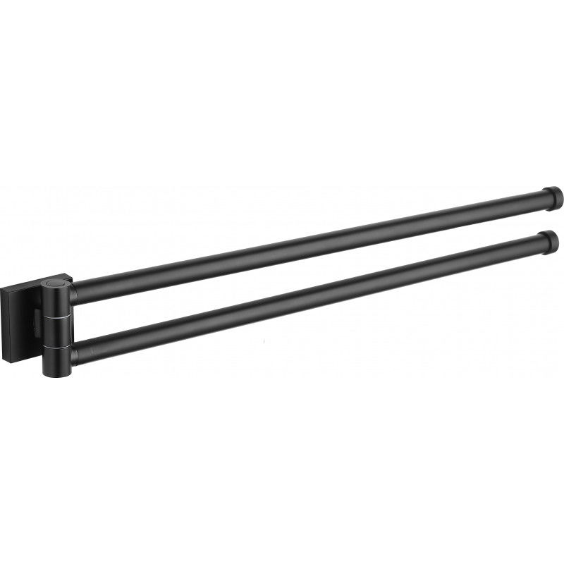 Mexen Rufo dvojitý otočný držák na ručníky, černý - 7050925-70