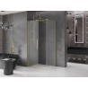 Mexen Velar posuvná sprchová kabina 90 x 80 cm, mat, zlato kartáčované - 871-090-080-31-55