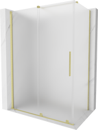Mexen Velar posuvná sprchová kabina 140 x 80 cm, matná, zlatá kartáčovaná - 871-140-080-31-55