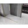 Mexen Velar sprchový kout posuvný 150 x 85 cm, matný, zlatý kartáčovaný - 871-150-085-31-55