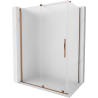 Mexen Velar sprchový kout posuvný 140 x 80 cm, matné, růžové zlato - 871-140-080-31-60