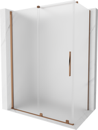 Mexen Velar posuvná sprchová kabina 160 x 80 cm, matné sklo, růžové zlato - 871-160-080-31-60