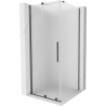 Mexen Velar posuvná sprchová kabina 100 x 100 cm, mat, kartáčovaná šedá - 871-100-100-31-66