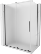 Mexen Velar sprchový kout posuvný 150 x 70 cm, matný, Gun Gray kartáčovaný - 871-150-070-31-66