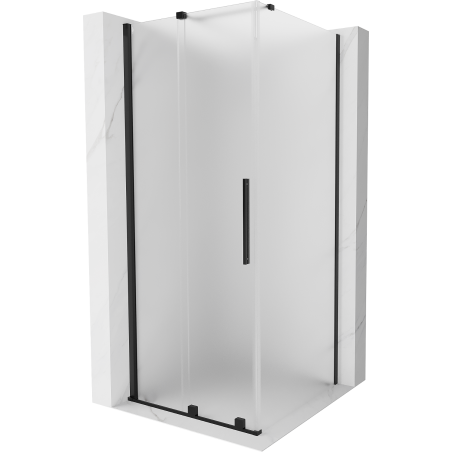 Mexen Velar sprchový kout posuvný 90 x 90 cm, matný, černý - 871-090-090-31-70