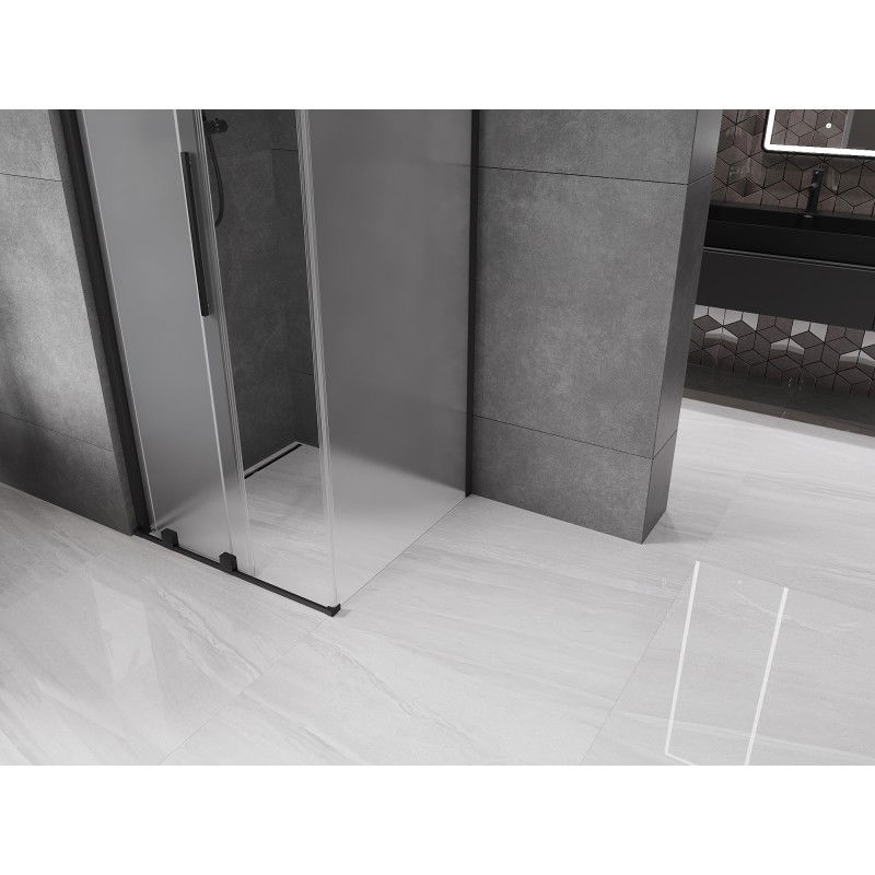 Mexen Velar sprchový kout posuvný 110 x 110 cm, matný, černý - 871-110-110-31-70