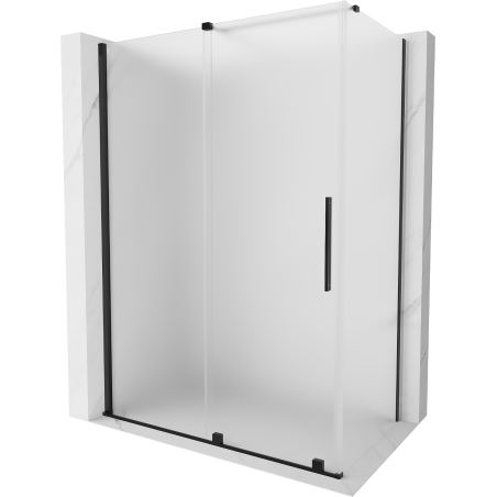 Mexen Velar sprchový kout posuvný 150 x 85 cm, matný, černý - 871-150-085-31-70