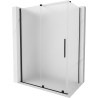 Mexen Velar sprchový kout posuvný 150 x 85 cm, matný, černý - 871-150-085-31-70