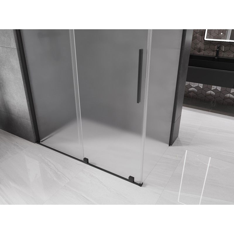 Mexen Velar rozkládací sprchový kout 160 x 80 cm, mat, černá - 871-160-080-31-70