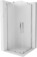 Mexen Velar Duo sprchový kout posuvný 90 x 90 cm, mrazověný, chrom - 871-090-090-32-01