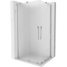 Mexen Velar Duo posuvná sprchová kabina 90 x 80 cm, mat, chrom - 871-090-080-32-01