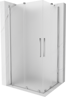 Mexen Velar Duo posuvná sprchová kabina 90 x 80 cm, mat, chrom - 871-090-080-32-01