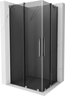 Mexen Velar Duo sprchová kabina posuvná 100 x 90 cm, grafit, chrom - 871-100-090-42-01