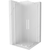 Mexen Velar Duo sprchový kout posuvný 90 x 90 cm, matný, bílý - 871-090-090-32-20