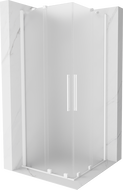Mexen Velar Duo sprchový kout posuvný 90 x 90 cm, matný, bílý - 871-090-090-32-20