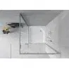 Mexen Rio čtvercová sprchová kabina 90 x 90 cm, transparentní, chrom + sprchová vanička Rio, bílá - 860-090-090-01-00-4510