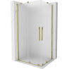 Mexen Velar Duo sprchový kout posuvný 100 x 90 cm, matný, zlatý - 871-100-090-32-50