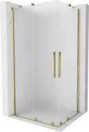 Mexen Velar Duo posuvná sprchová kabina 100 x 90 cm, mat, zlatá - 871-100-090-32-50