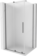 Mexen Velar posuvná sprchová kabina 130 x 90 cm, mráz, tmavý kov - 871-130-090-31-95