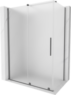 Mexen Velar posuvná sprchová kabina 150 x 85 cm, mražené sklo, gun metal - 871-150-085-31-95