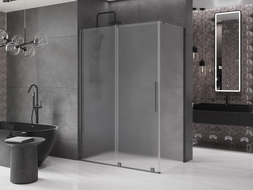 Mexen Velar posuvná sprchová kabina 160 x 100 cm, mat, gun metal - 871-160-100-31-95