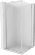 Mexen Velar posuvná sprchová kabina 120 x 120 cm, matné sklo, kartáčovaný nikl - 871-120-120-31-97